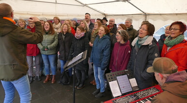 Weihnachtsfeier im Café Patchwork mit rund 100 Gästen